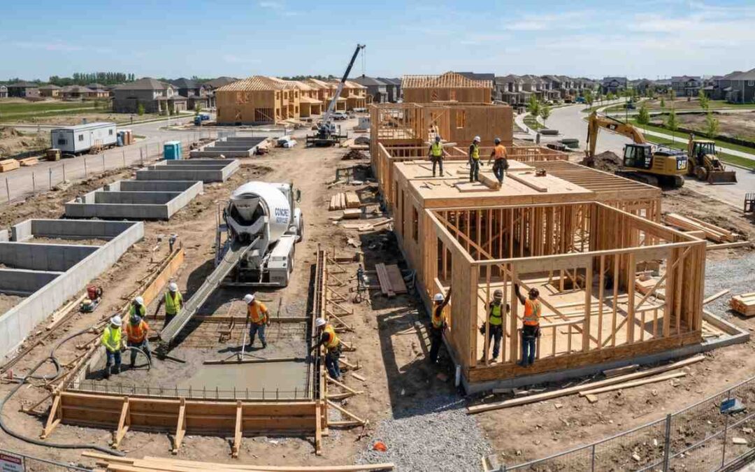 View of a site with active construction work